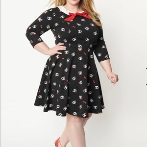 Unique Vintage panda print dress